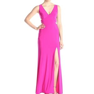 COPY - NWT Ignite Evenings Women's Cut Out Open Back Dress Long Jersey Gown